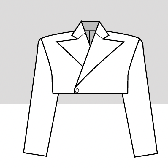 Yara Cropped Vegan Leather Blazer